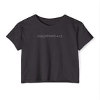 Christian Festival Crop Top — “I Can Do All Things Through Christ Who Strengthens Me" Graphic