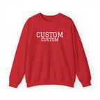 Embroidered Custom Vintage-Style Crewneck Sweatshirt