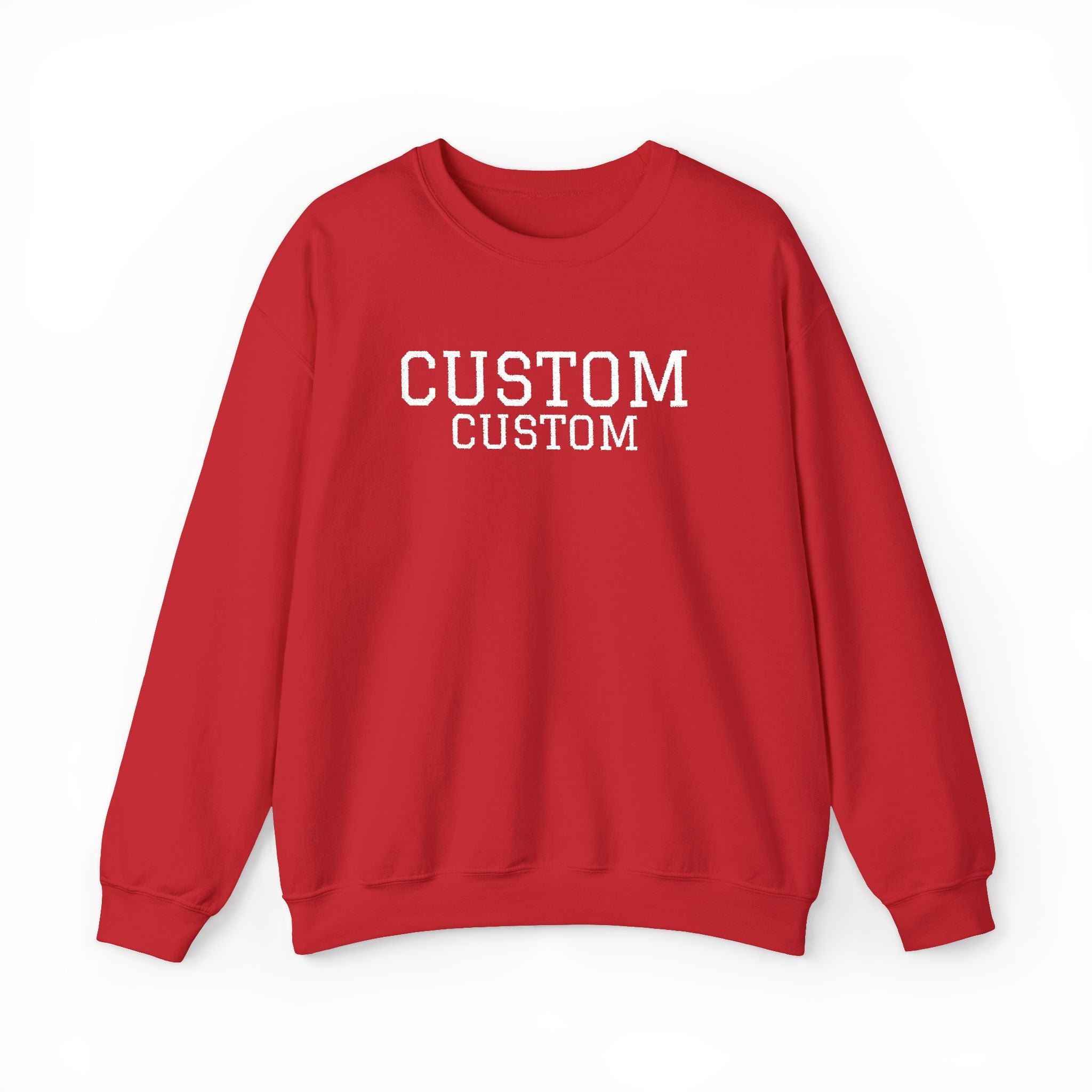 Embroidered Custom Vintage-Style Crewneck Sweatshirt
