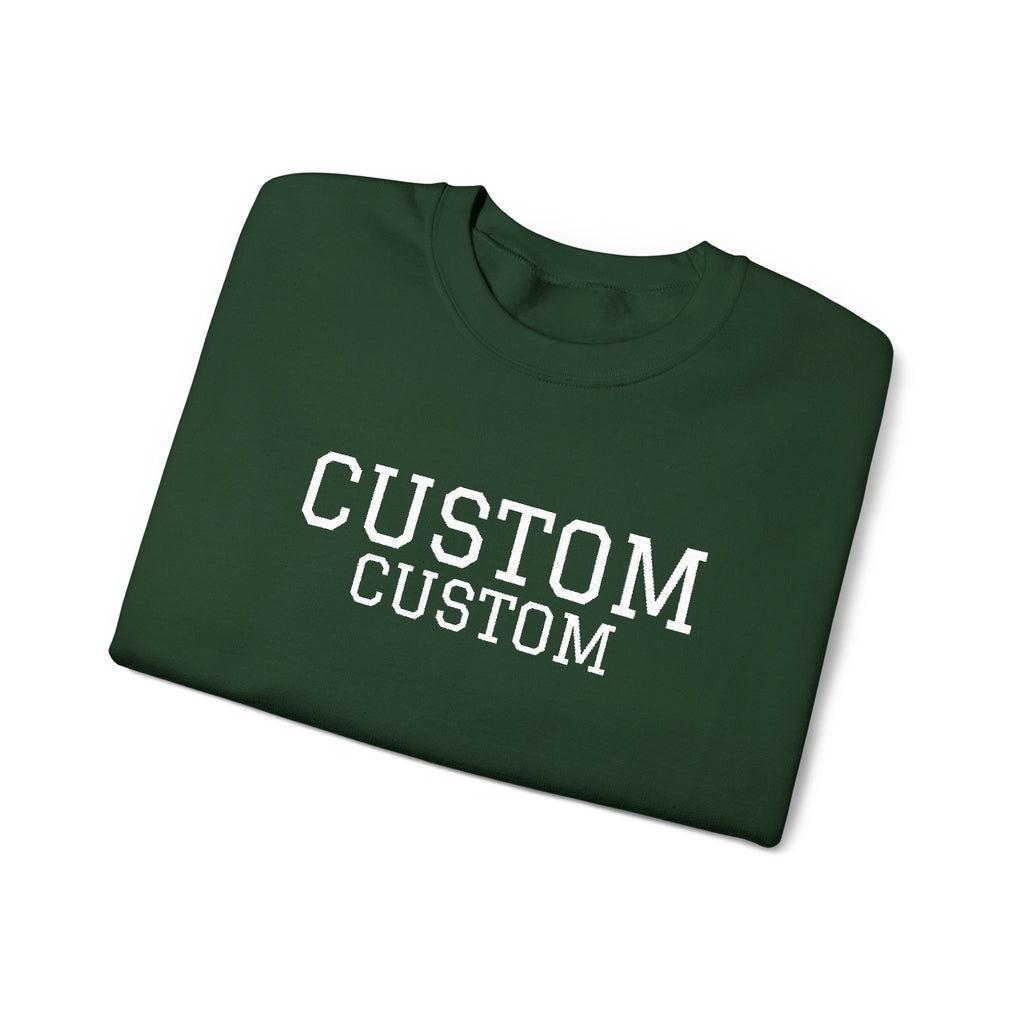 Embroidered Custom Vintage-Style Crewneck Sweatshirt