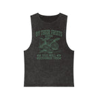 Tank Top — "By Their Fruits You Will Recognize Them" Vintage Stonewash Graphic