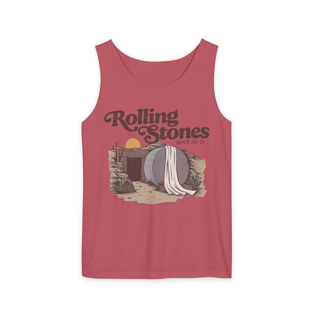 Rolling Stones Oversized Tank Top — Comfort Colors Garment-Dyed