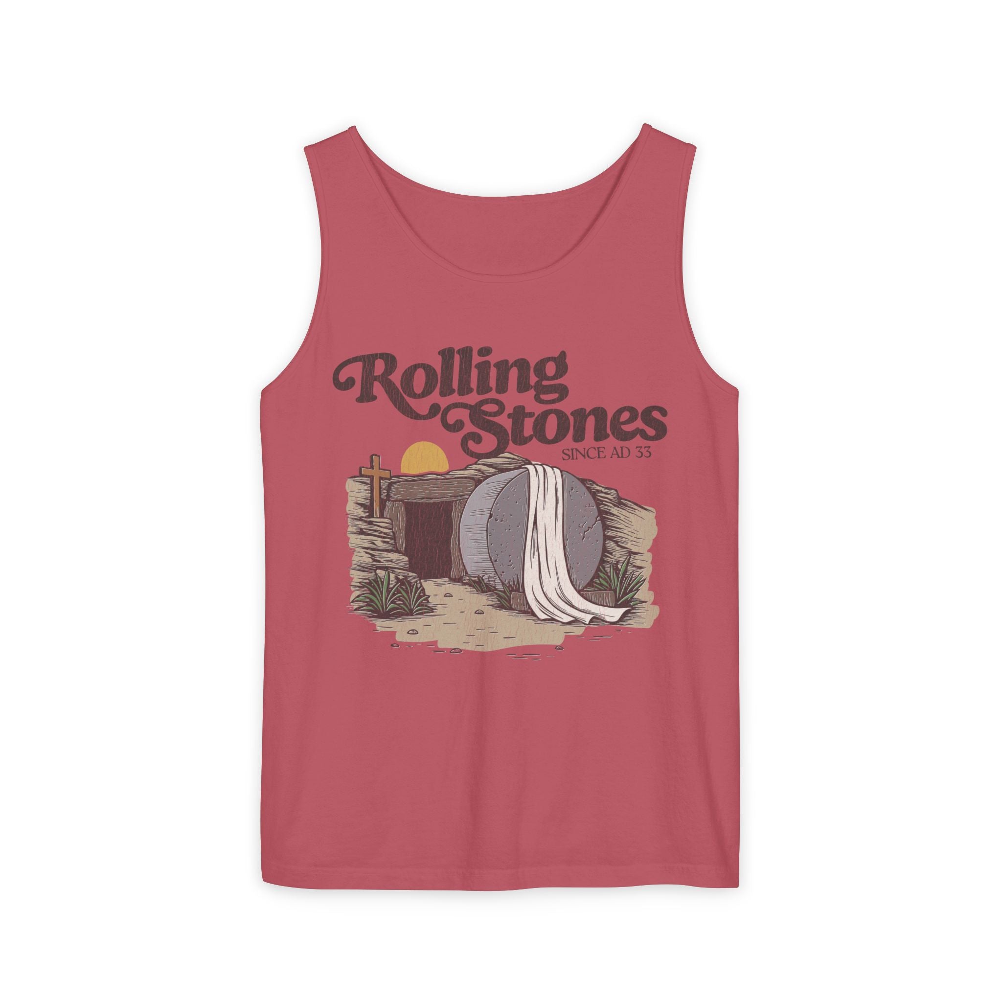 Rolling Stones Oversized Tank Top — Comfort Colors Garment-Dyed