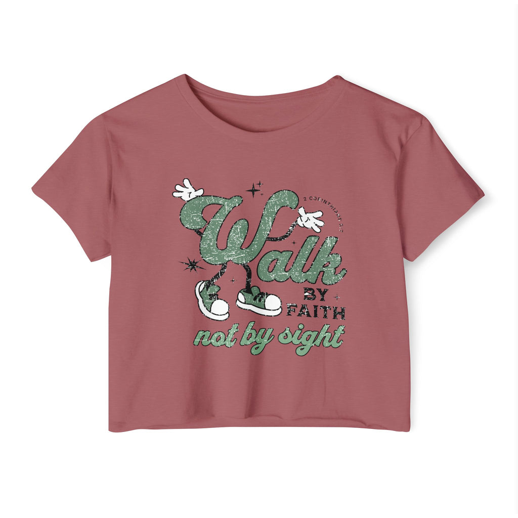 Christian Festival Crop Top — “Where the Lord Guides the Lord Provides” Isaiah 58:11 Graphic