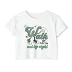 Christian Festival Crop Top — “Where the Lord Guides the Lord Provides” Isaiah 58:11 Graphic