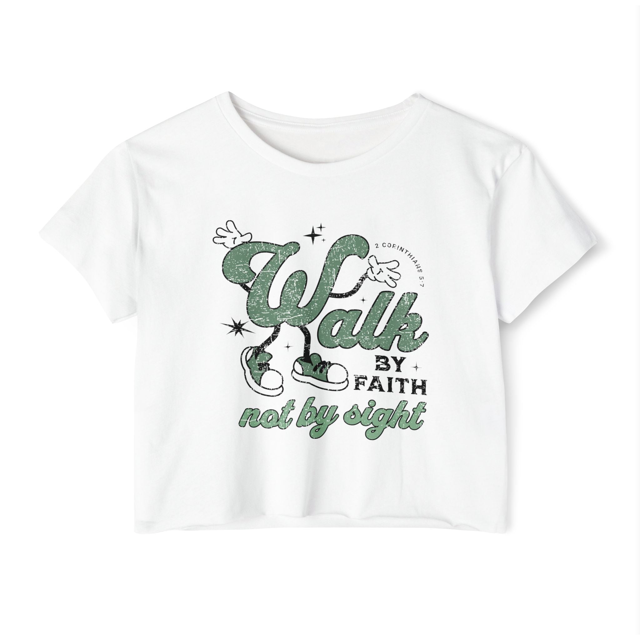 Christian Festival Crop Top — “Where the Lord Guides the Lord Provides” Isaiah 58:11 Graphic