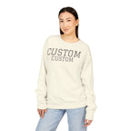 Custom Crewneck Sweatshirt — Vintage Garment-Dyed Comfort