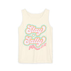 Comfort Colors Stay Salty Tank Top — Retro Pastel Beachy Graphic Matthew 5:13 Tank