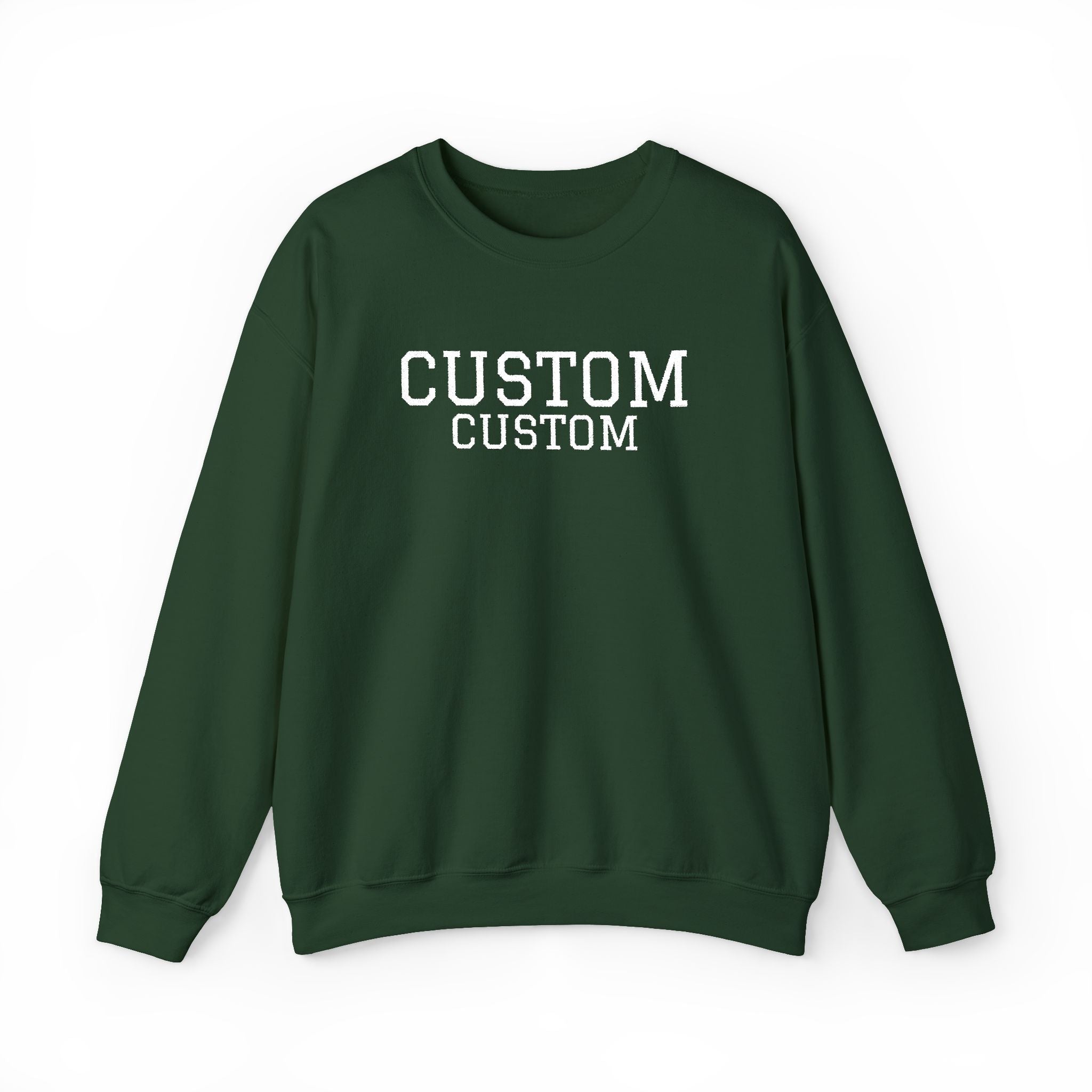 Embroidered Custom Vintage-Style Crewneck Sweatshirt