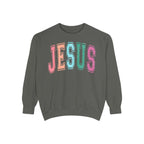 Jesus Rainbow Comfort Colors Crewneck Sweatshirt