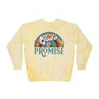 God's Promise Retro Rainbow Comfort Colors Crewneck Sweatshirt