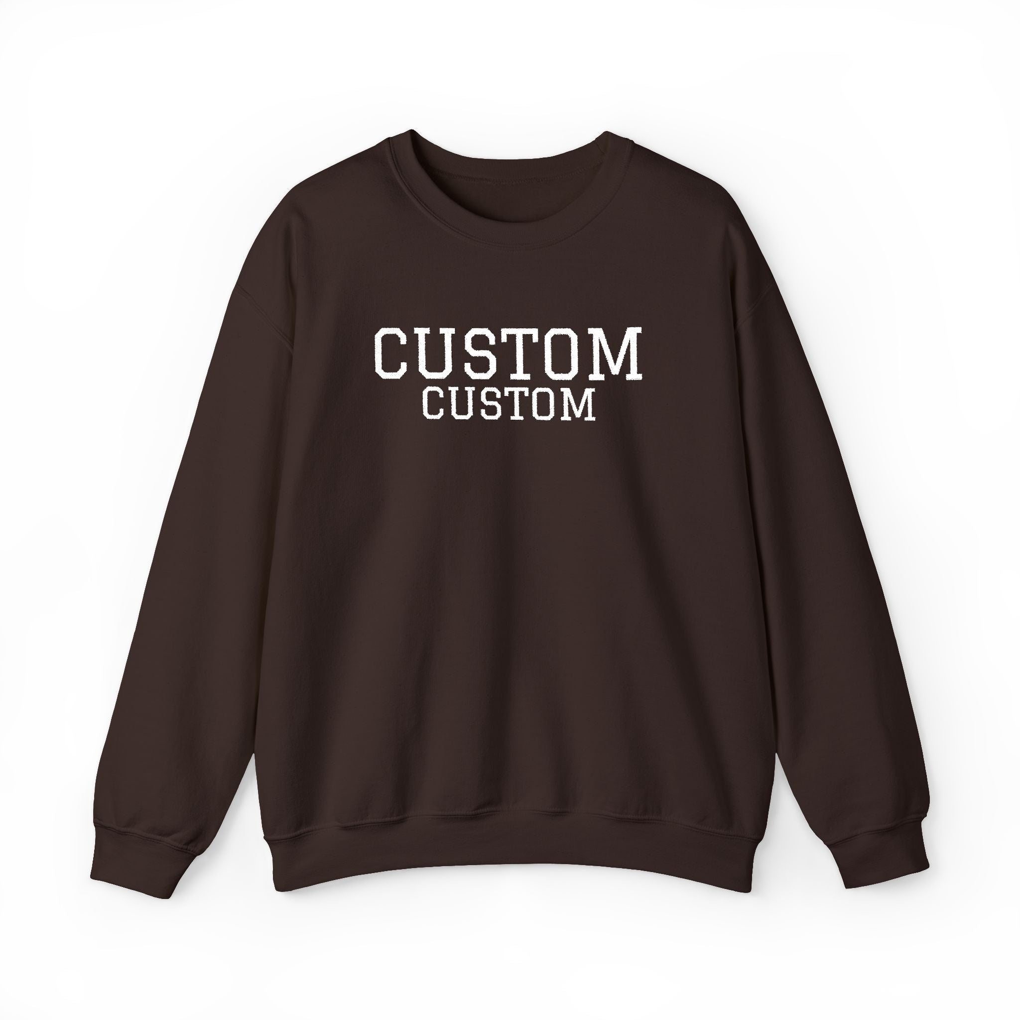 Embroidered Custom Vintage-Style Crewneck Sweatshirt