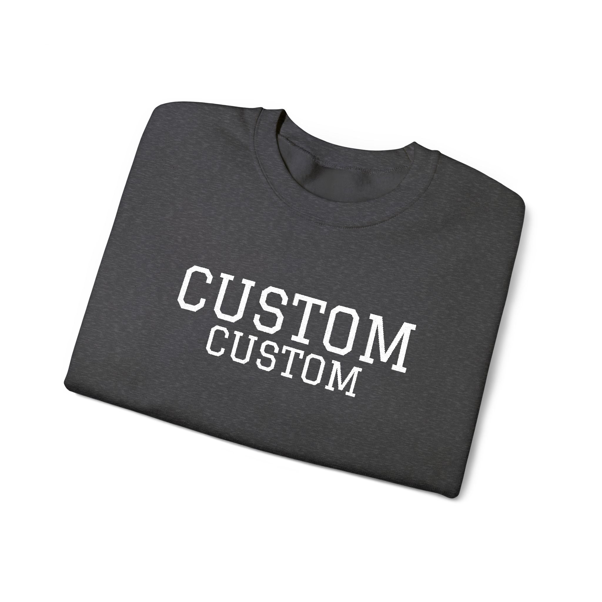 Embroidered Custom Vintage-Style Crewneck Sweatshirt