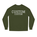 Custom Text Crewneck Sweatshirt — Personalized College-Style Pullover