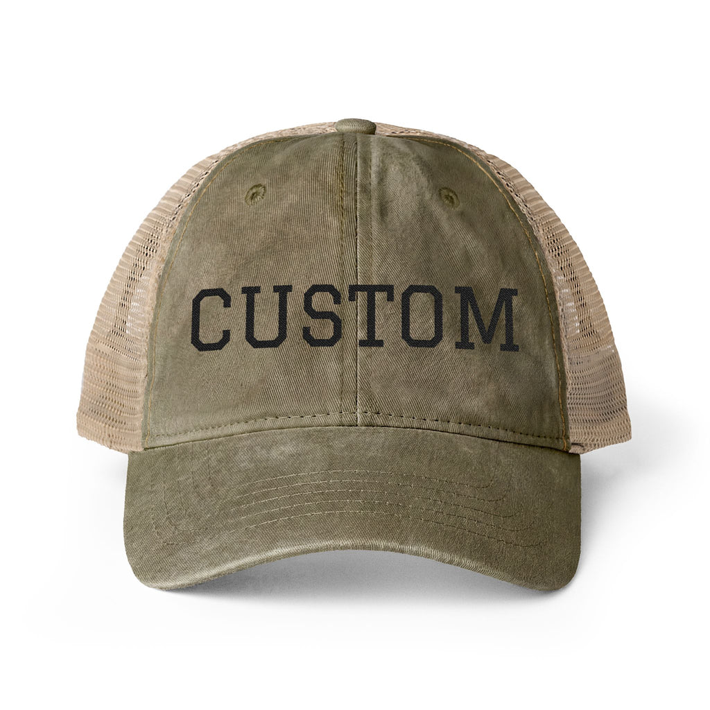 Custom Women's Hat  Washed Mesh-Back Cap Fun Patterns