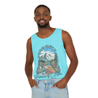 Fishers of Men Tank Top — Christian Fishing Graphic Tank ("Follow Me and I Will Make You" Matthew 4:19)