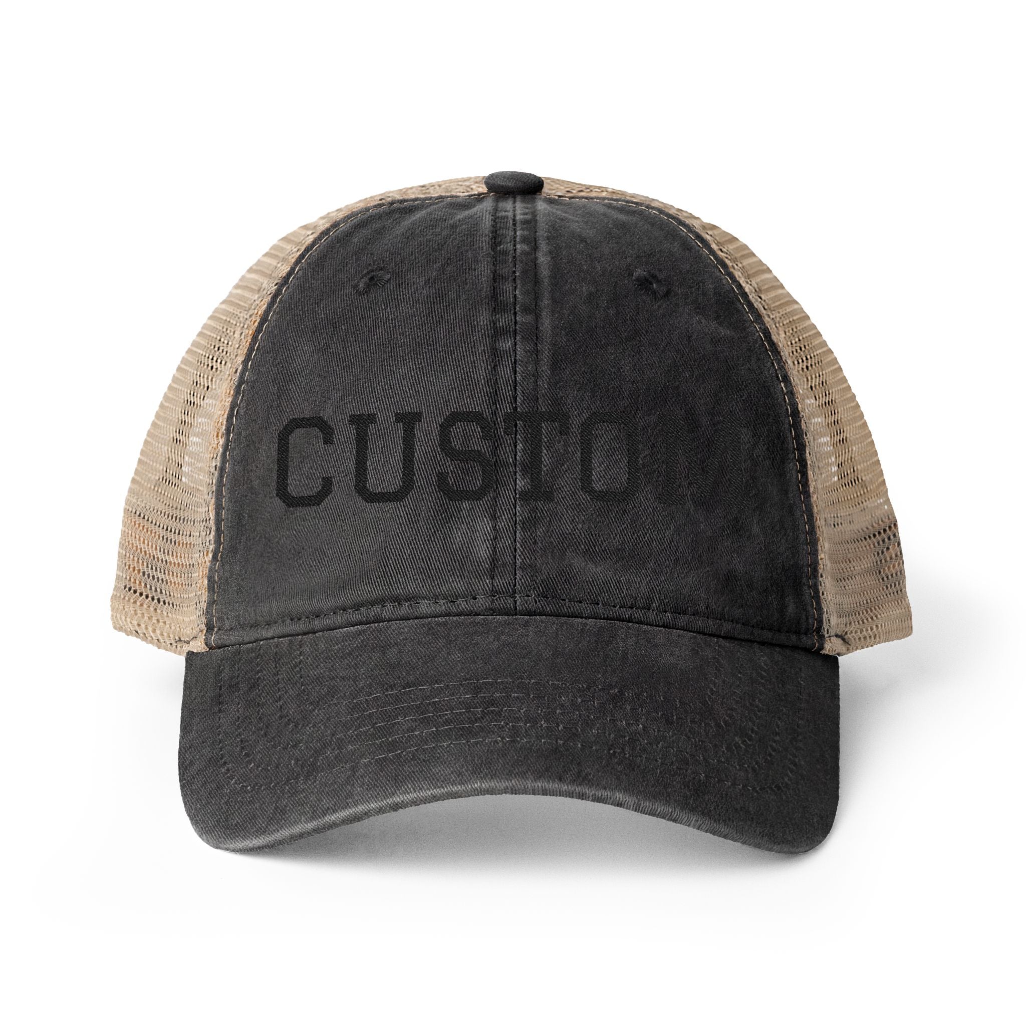 Custom Women's Hat  Washed Mesh-Back Cap Fun Patterns