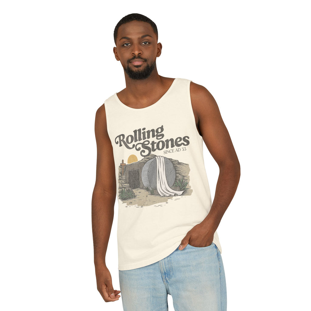 Rolling Stones Oversized Tank Top — Comfort Colors Garment-Dyed