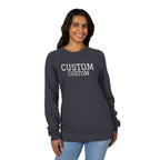 Custom Raglan Sweatshirt - Personalized College-Style Crewneck