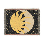 Woven Blanket — Sun and Moon Celestial Throw Blanket