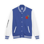 Custom Gift - Letterman Jacket for Teacher — Colorful "Very Hungry Caterpillar" Garden Back Patch