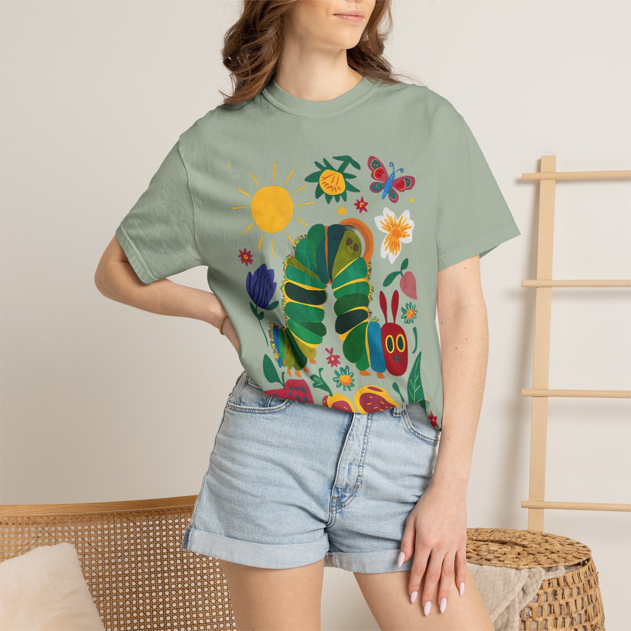 Very Hungry Caterpillar T-Shirt — Playful Teacher & Librarian Gift, Playful Spirit