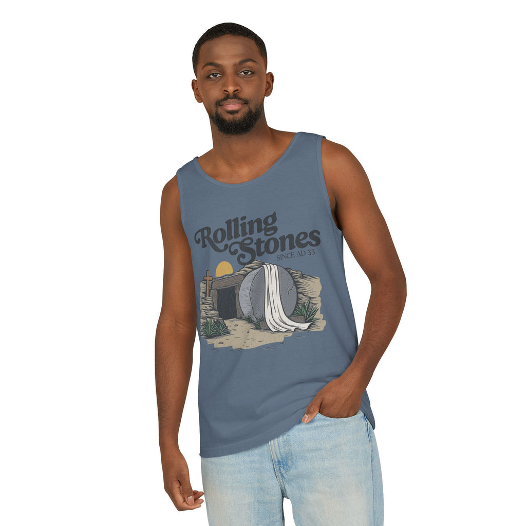 Rolling Stones Oversized Tank Top — Comfort Colors Garment-Dyed