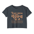 Christian Festival Crop Top — “Wait Upon the Lord" Graphic