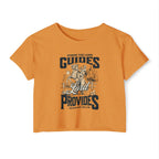 Christian Festival Crop Top — “Where the Lord Guides the Lord Provides” Isaiah 58:11 Graphic