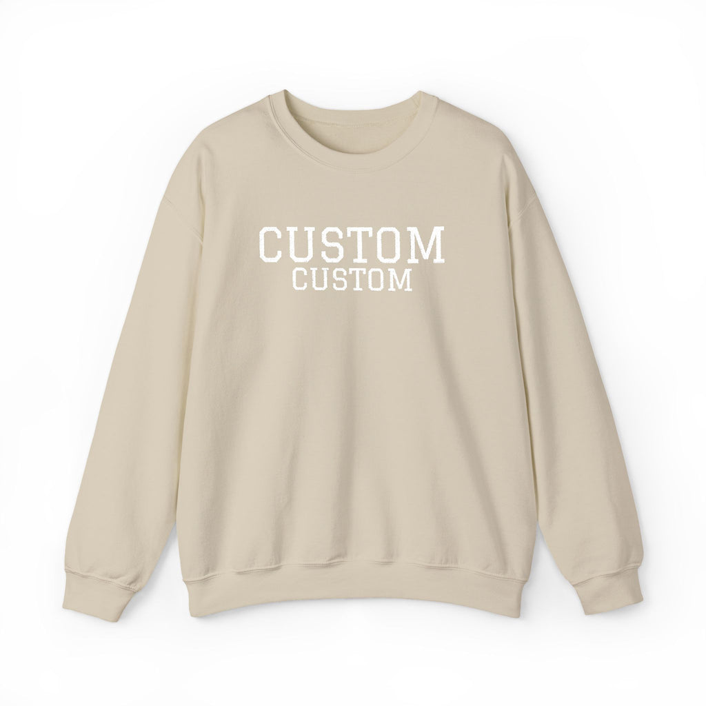 Embroidered Custom Vintage-Style Crewneck Sweatshirt