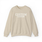 Embroidered Custom Vintage-Style Crewneck Sweatshirt