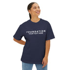 Custom T-Shirt - CUSTOM Foundation Minimalist Tee — Customizable "Your Text Here" Boxy T-Shirt