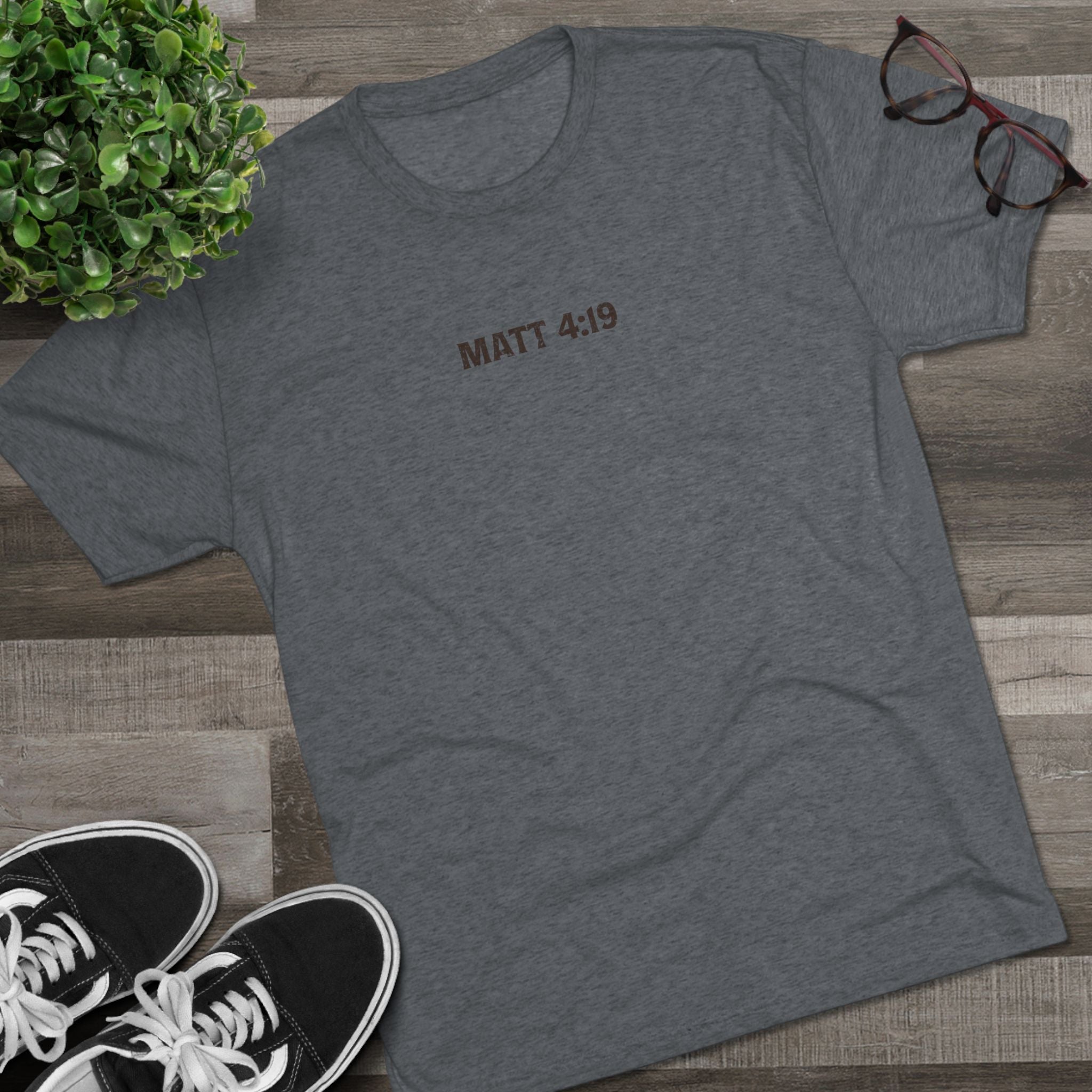 Follow Me and I Will Make You Fishers of Men Butter Soft Christian Tee