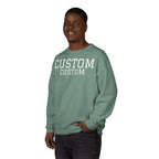 Custom Crewneck Sweatshirt — Vintage Garment-Dyed Comfort