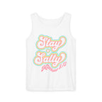 Comfort Colors Stay Salty Tank Top — Retro Pastel Beachy Graphic Matthew 5:13 Tank