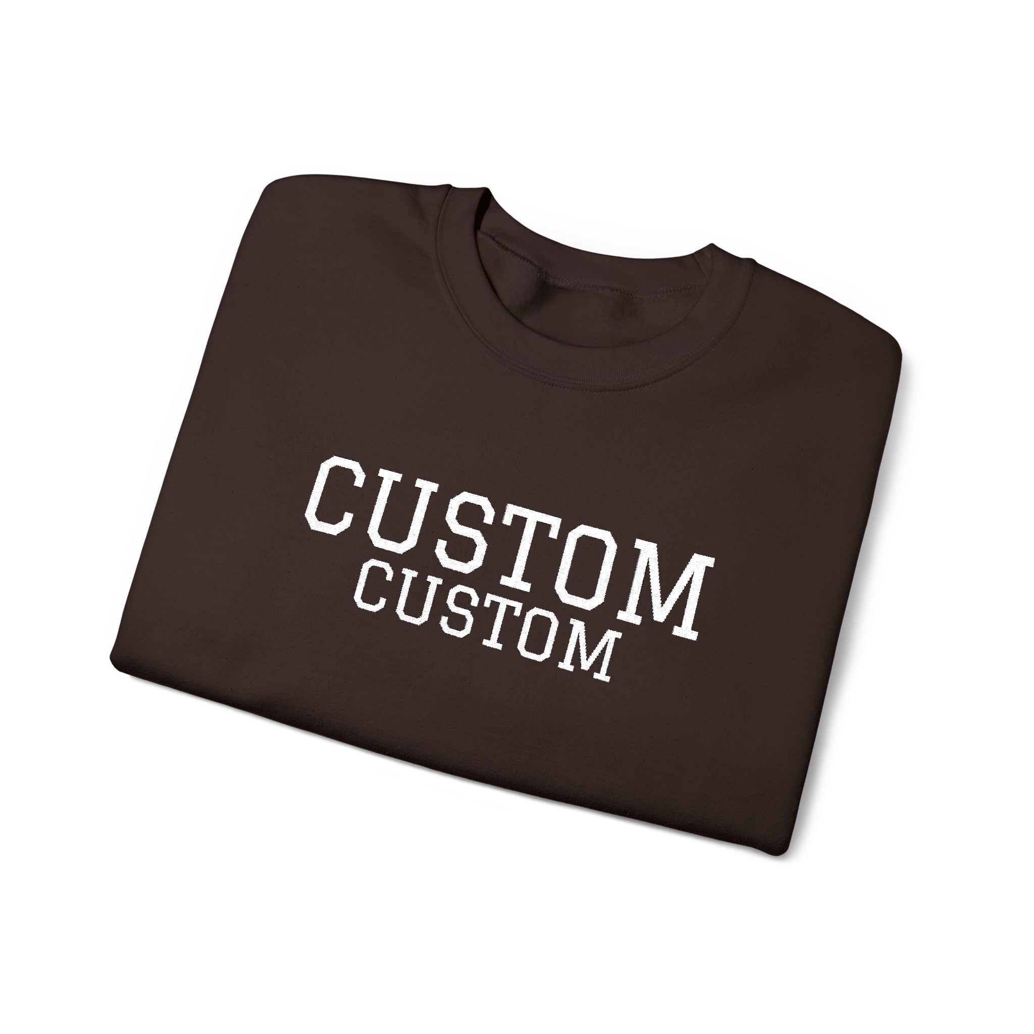 Embroidered Custom Vintage-Style Crewneck Sweatshirt