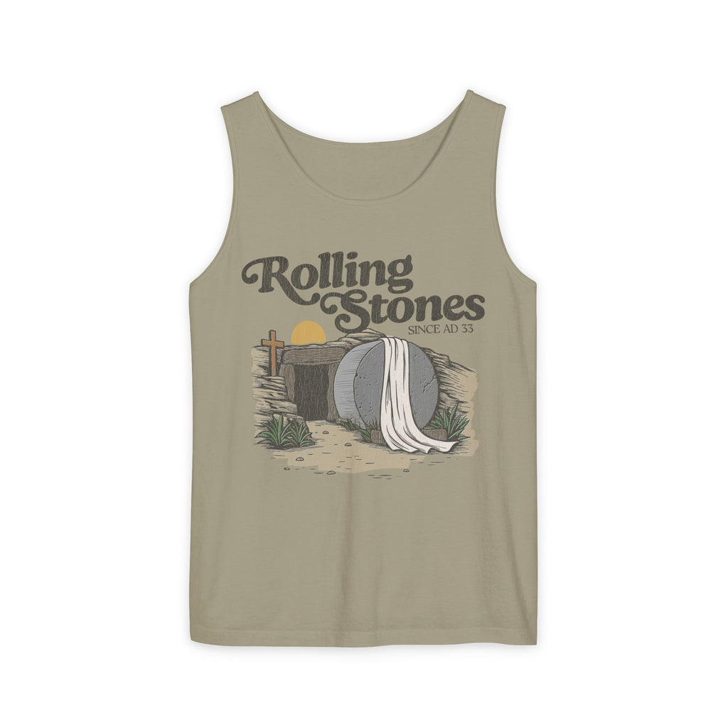 Rolling Stones Oversized Tank Top — Comfort Colors Garment-Dyed