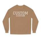 Custom Text Crewneck Sweatshirt — Personalized College-Style Pullover