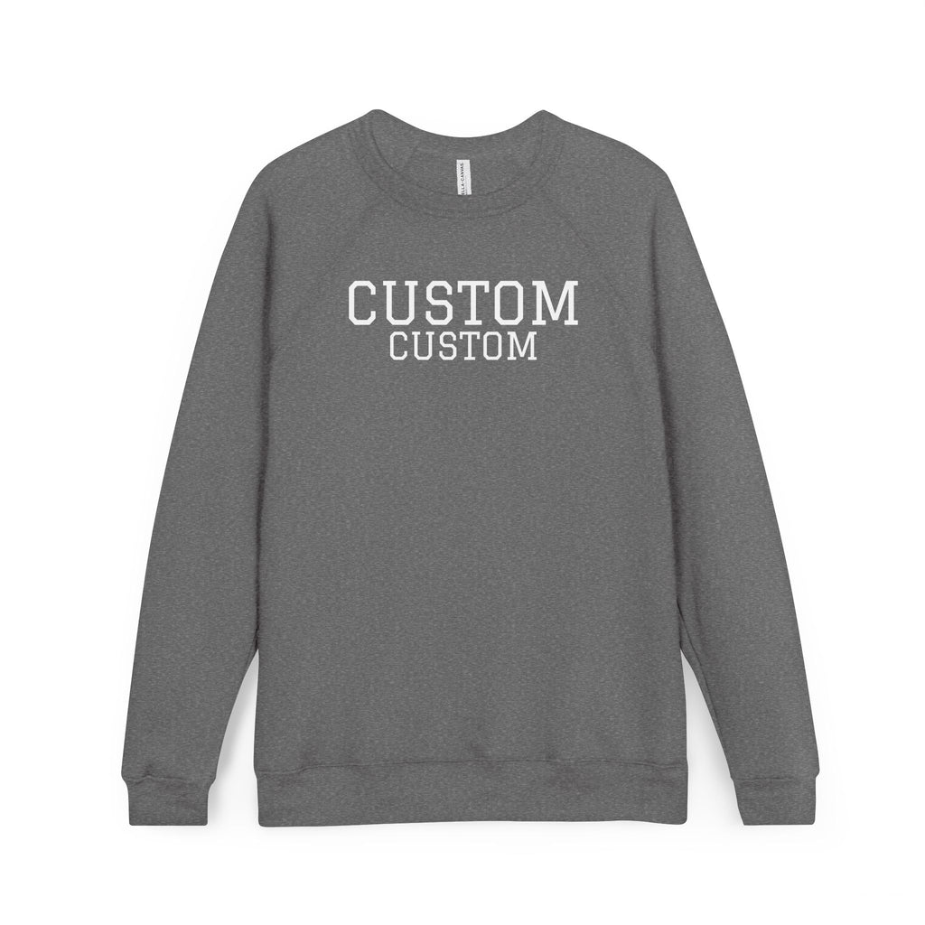 Custom Raglan Sweatshirt - Personalized College-Style Crewneck