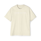 Custom T-Shirt - Custom Text Oversized Tee — Men's Personalized White T-Shirt