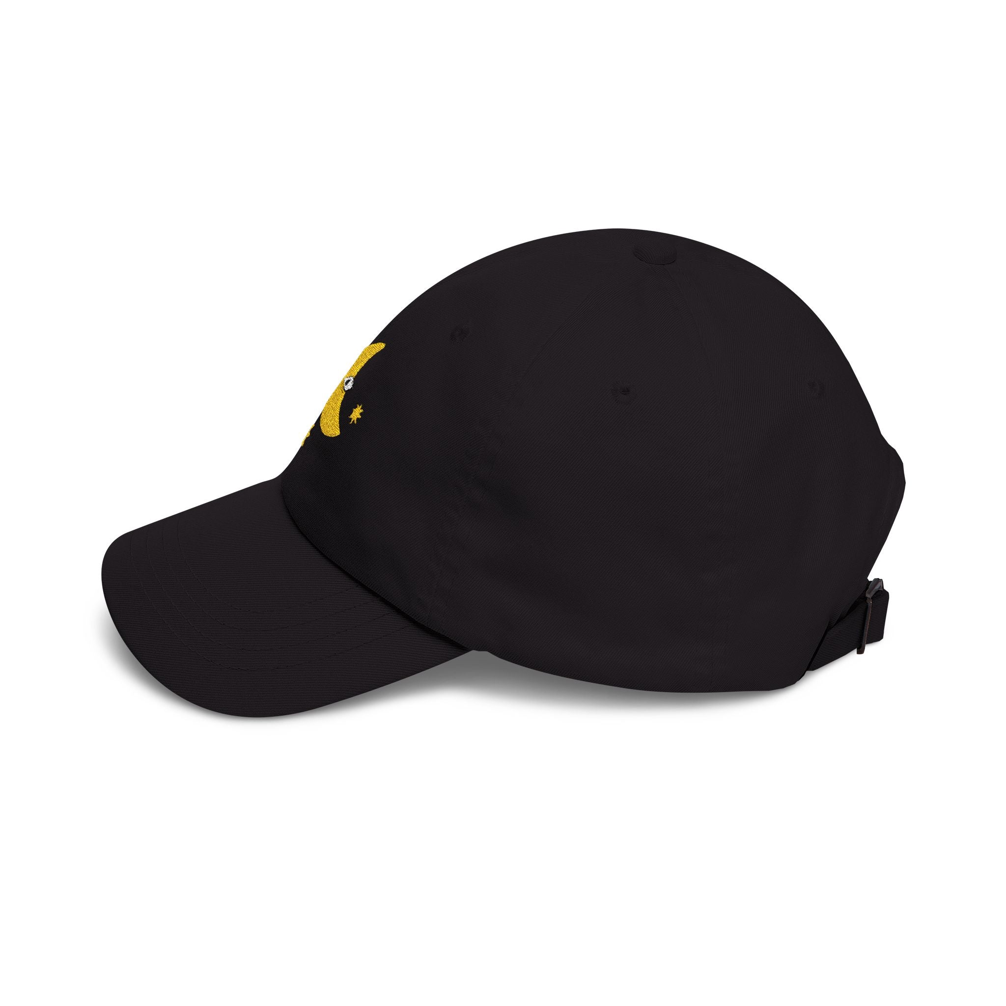 Moon Eye Dad Cap — Embroidered Crescent Moon & Stars Baseball Hat