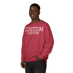 Custom Crewneck Sweatshirt — Vintage Garment-Dyed Comfort