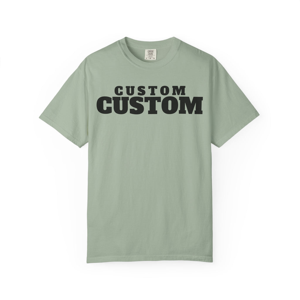 Custom Text T-Shirt — Personalized Bold Logo Tee