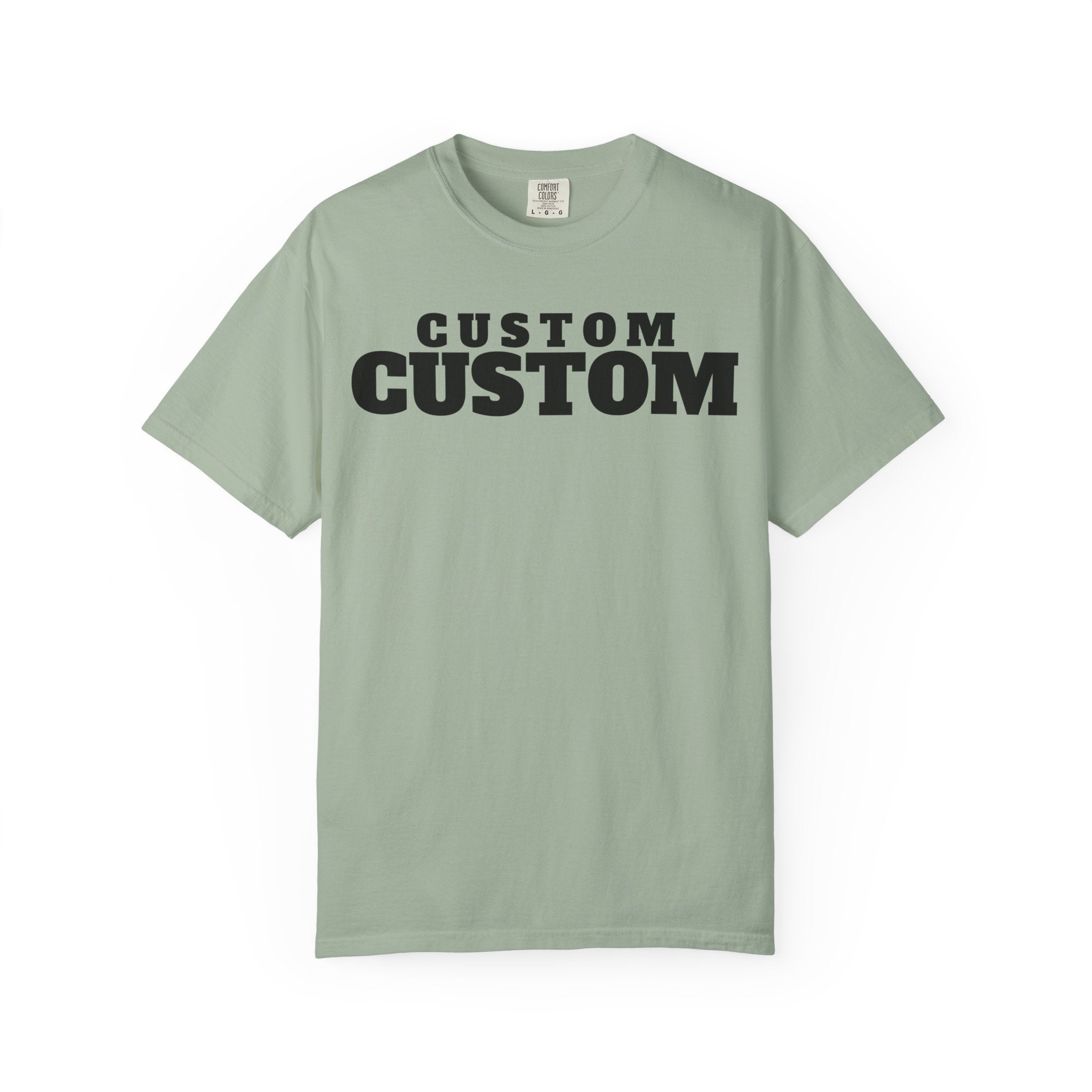 Custom Text T-Shirt — Personalized Bold Logo Tee