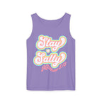 Comfort Colors Stay Salty Tank Top — Retro Pastel Beachy Graphic Matthew 5:13 Tank