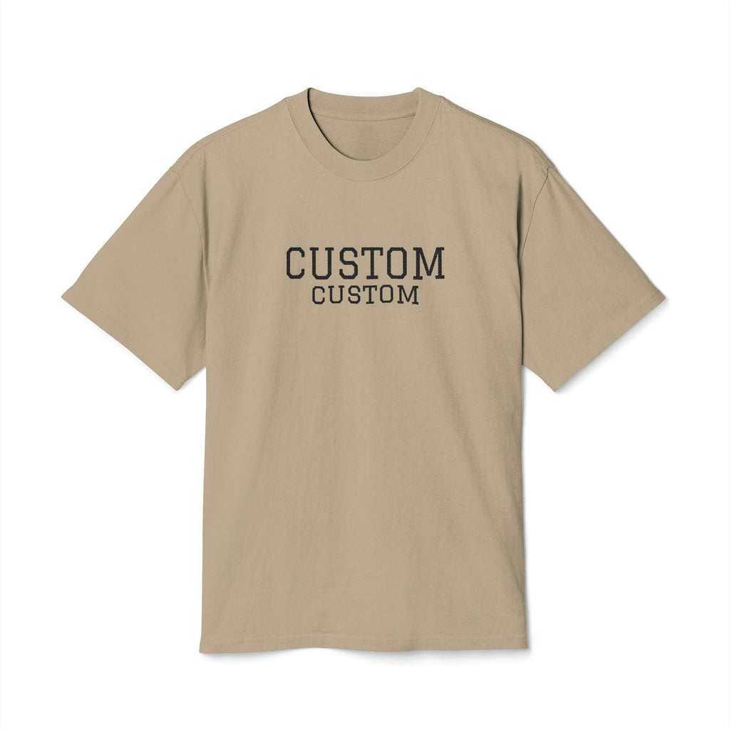 Custom T-Shirt - Custom Vintage-Style Tee — Personalized 'CUSTOM' Text Shirt