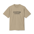 Custom T-Shirt - Custom Vintage-Style Tee — Personalized 'CUSTOM' Text Shirt