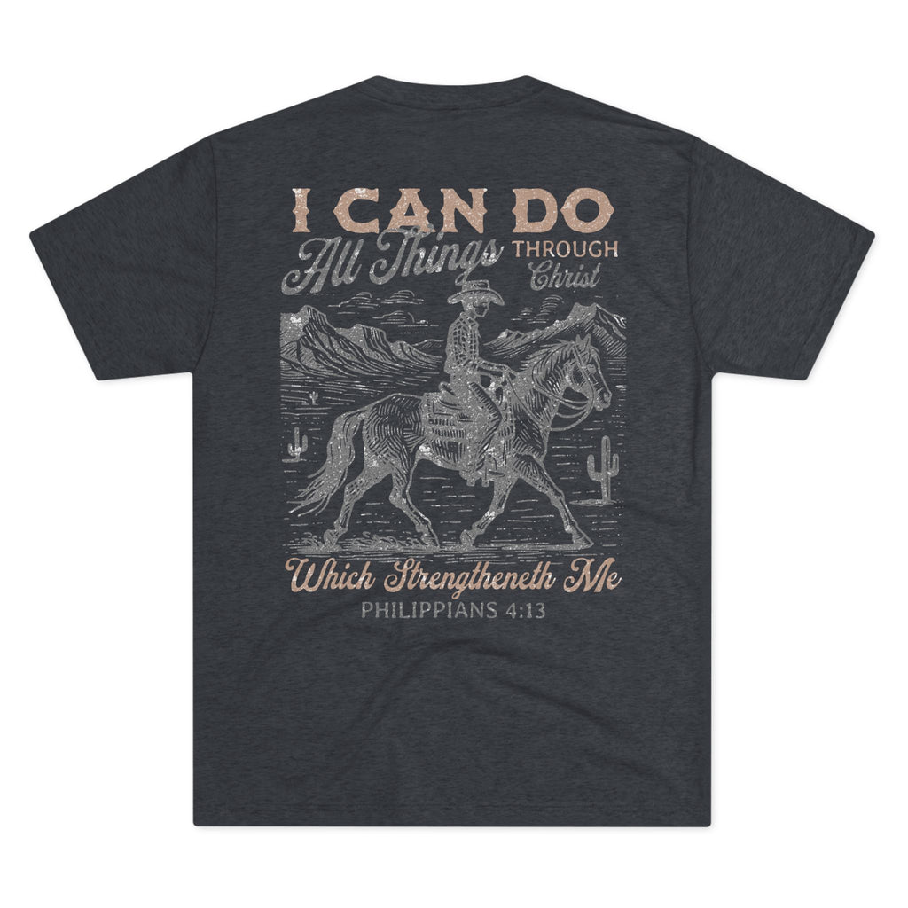 Christian Faith Crew Tee — "I Can Do All Things Through Christ Who Strengthens Me"