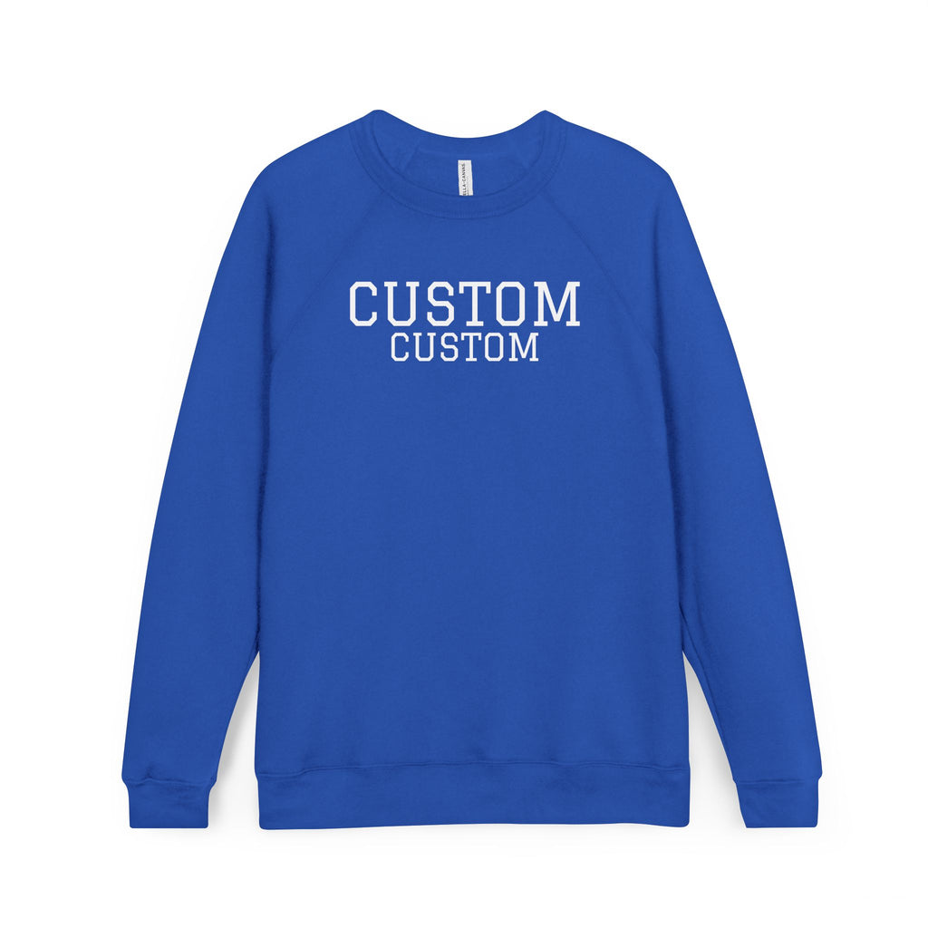 Custom Raglan Sweatshirt - Personalized College-Style Crewneck