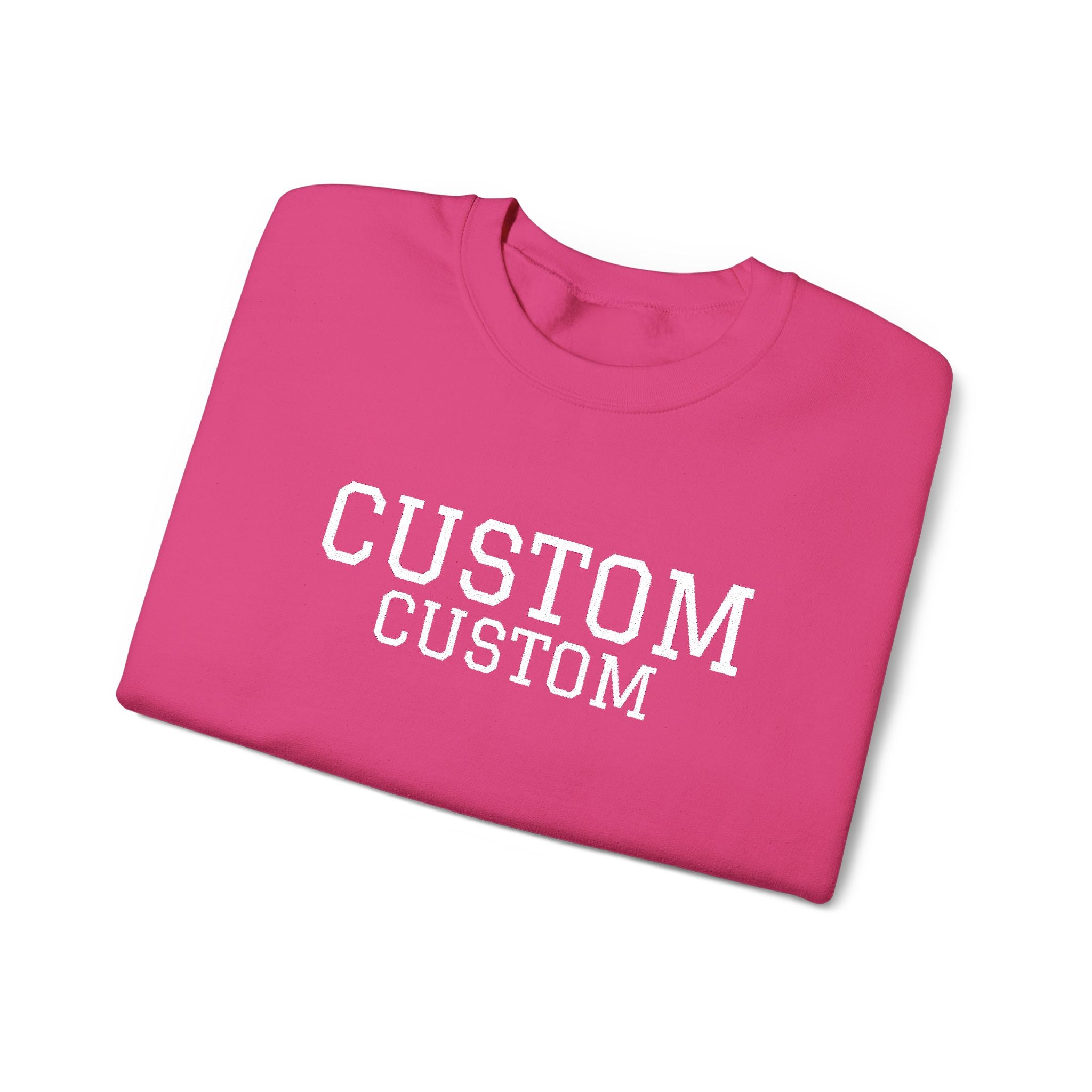 Embroidered Custom Vintage-Style Crewneck Sweatshirt